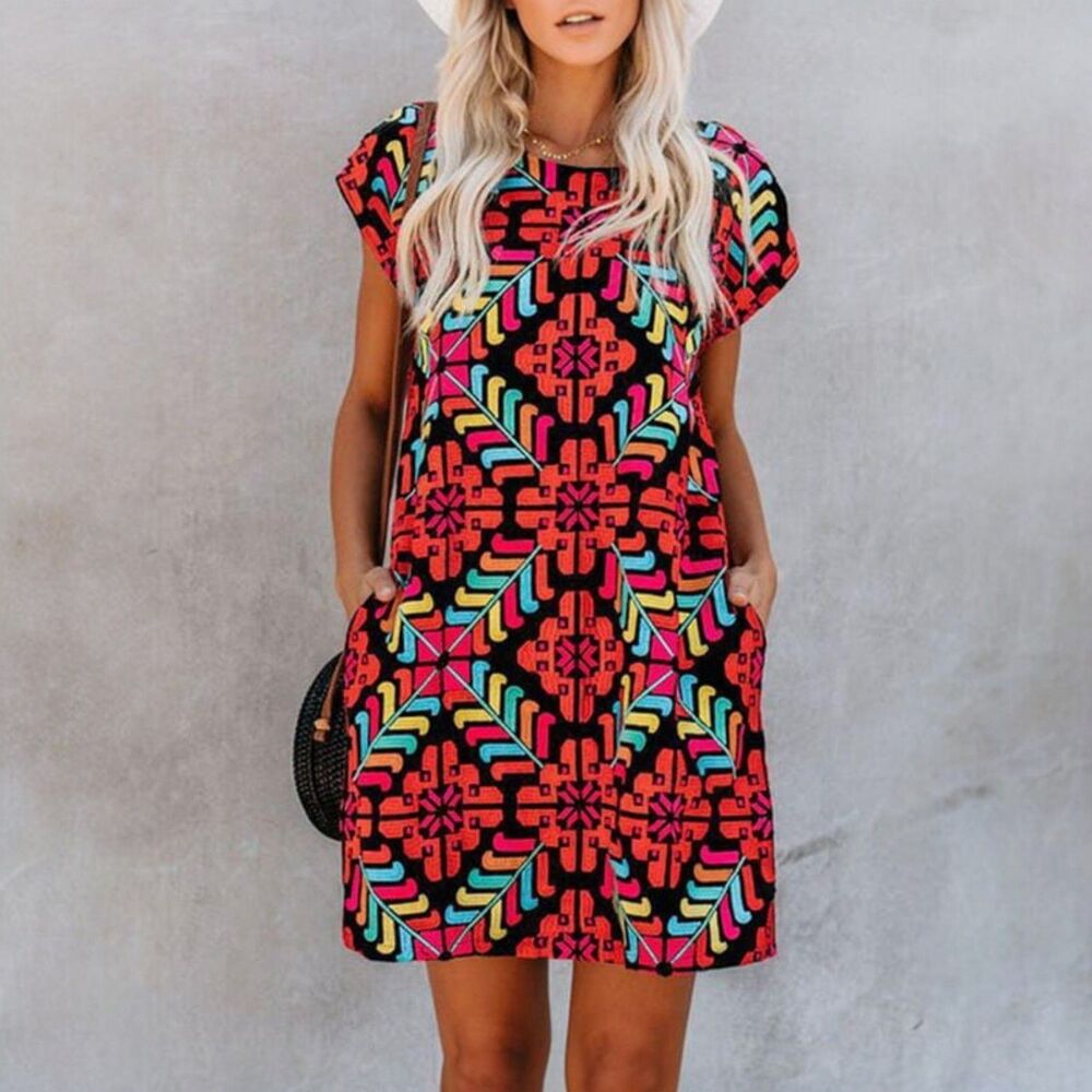 J. Marie McKenna Embroidered Dress - M